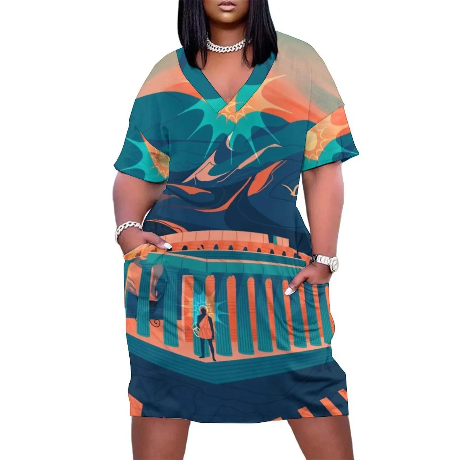 Temple of Apollo at Bassae Loose Pocket Dress loose summer dress summer clothes for women elegant dresses plus sizes
Temple of Apollo at Bassae Loose Pocket Dress loose summer dress summer clothes for women elegant dresses plus sizes