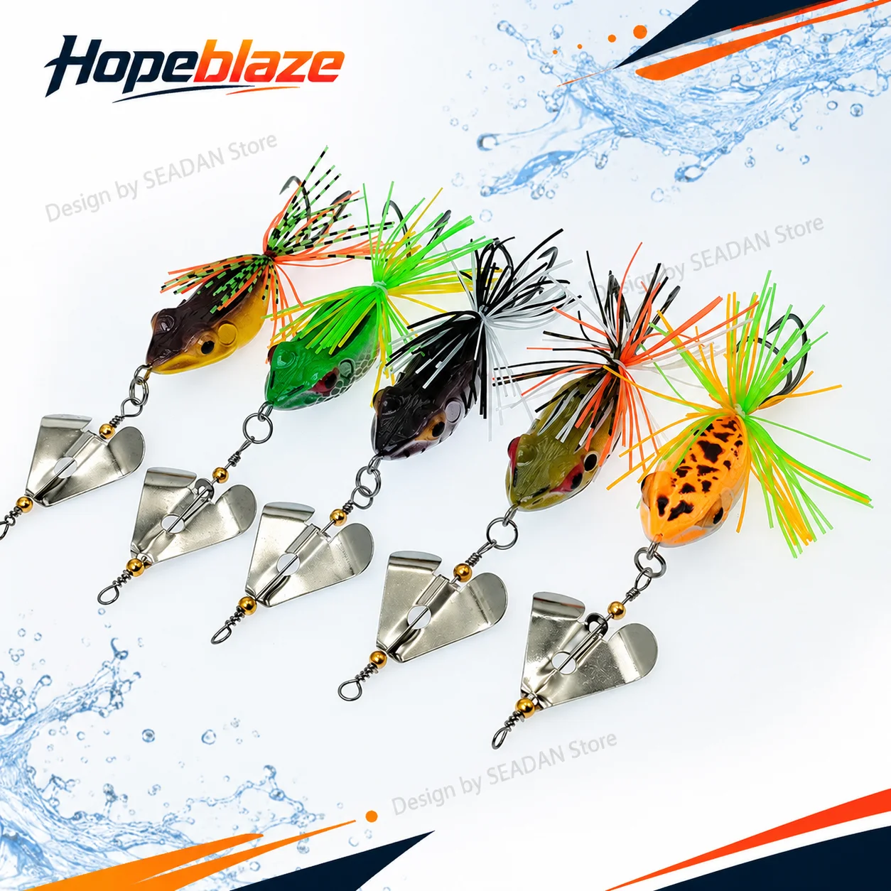 Hopeblaze Thai Spinner Hard Frog Buzzbait Lure 8.5g 10.5g Topwater Bait for Mahseer Snakehead Largemouth Bass Pike Walleye
Hopeblaze Thai Spinner Hard Frog Buzzbait Lure 8.5g 10.5g Topwater Bait for Mahseer Snakehead Largemouth Bass Pike Walleye