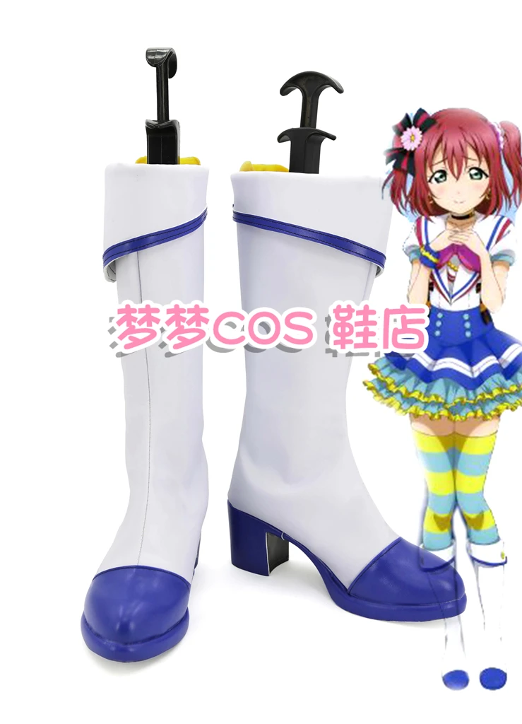 Love Live Sunshine Aqours Jumping Heart Kurosawa Ruby Cosplay Shoes Handmade Faux Leather Boots Carnival Party Halloween Boots
Love Live Sunshine Aqours Jumping Heart Kurosawa Ruby Cosplay Shoes Handmade Faux Leather Boots Carnival Party Halloween Boots