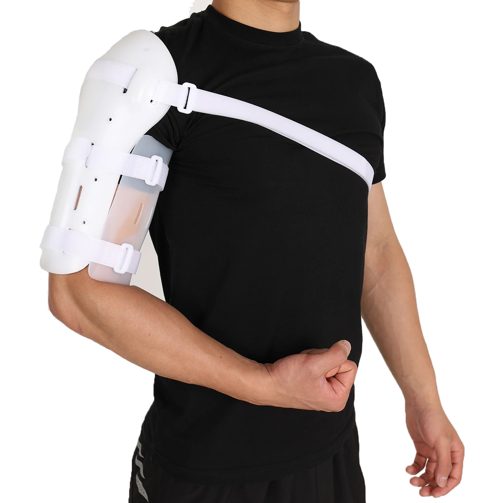 Rehabilitation protective device for mid humeral fracture, functional brace for both left and right arms
Rehabilitation protective device for mid humeral fracture, functional brace for both left and right arms