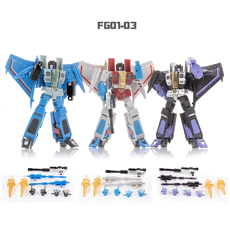 JINBAO Transformation FG01-03 Starscream Thundercracker Skywarp F15 DF-06 Improved Version Small Scale Anime Action Figure Toys
JINBAO Transformation FG01-03 Starscream Thundercracker Skywarp F15 DF-06 Improved Version Small Scale Anime Action Figure Toys