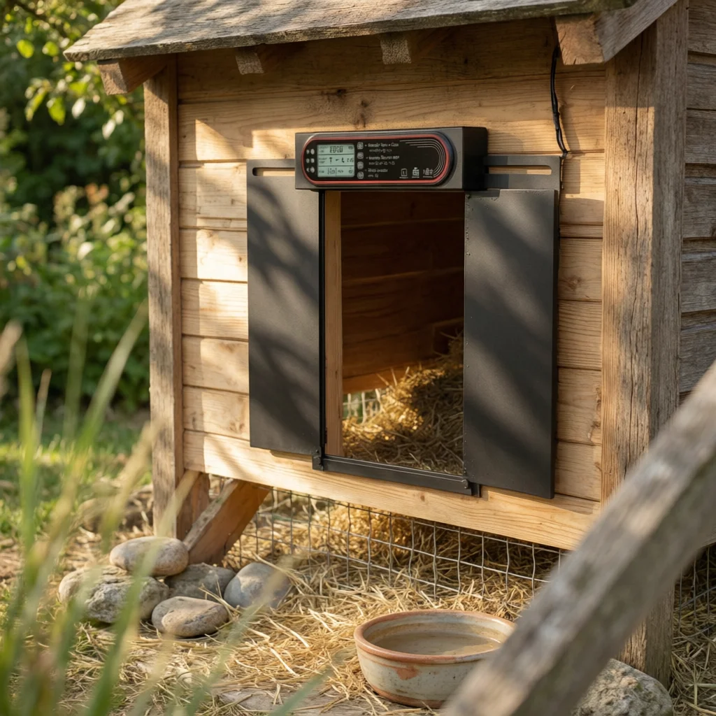 Solar Automatic Coop Door ABS Solar Chicken Door Farm Accessory Black Digital Display
Solar Automatic Coop Door ABS Solar Chicken Door Farm Accessory Black Digital Display
