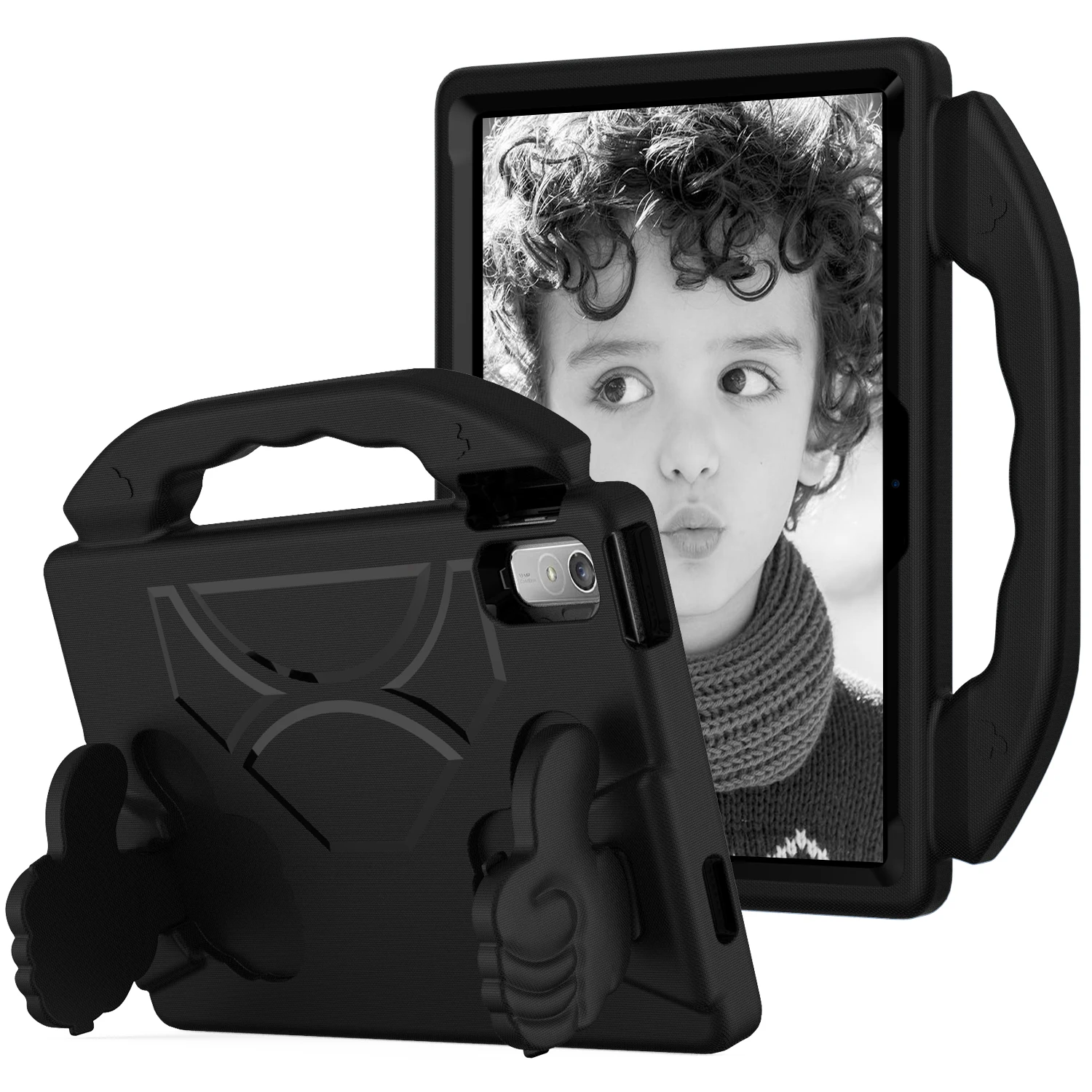 For Lenovo Tab P11 Pro Gen 2 EVA Case Thumbs Up Integrated Kickstand Tablet Cover - Black
For Lenovo Tab P11 Pro Gen 2 EVA Case Thumbs Up Integrated Kickstand Tablet Cover - Black