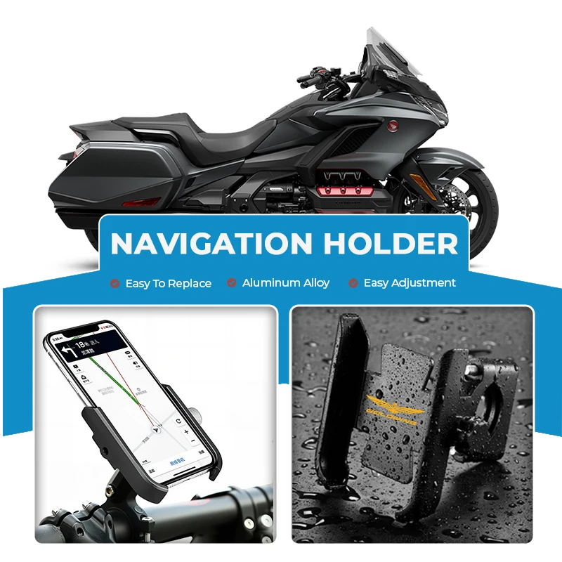 Alloy Motorcycle Cell Phone Support Bracket Mirror Mount Navigation Stand For GPS Goldwing 1800 GL1800 GOLDWING1800
Alloy Motorcycle Cell Phone Support Bracket Mirror Mount Navigation Stand For GPS Goldwing 1800 GL1800 GOLDWING1800