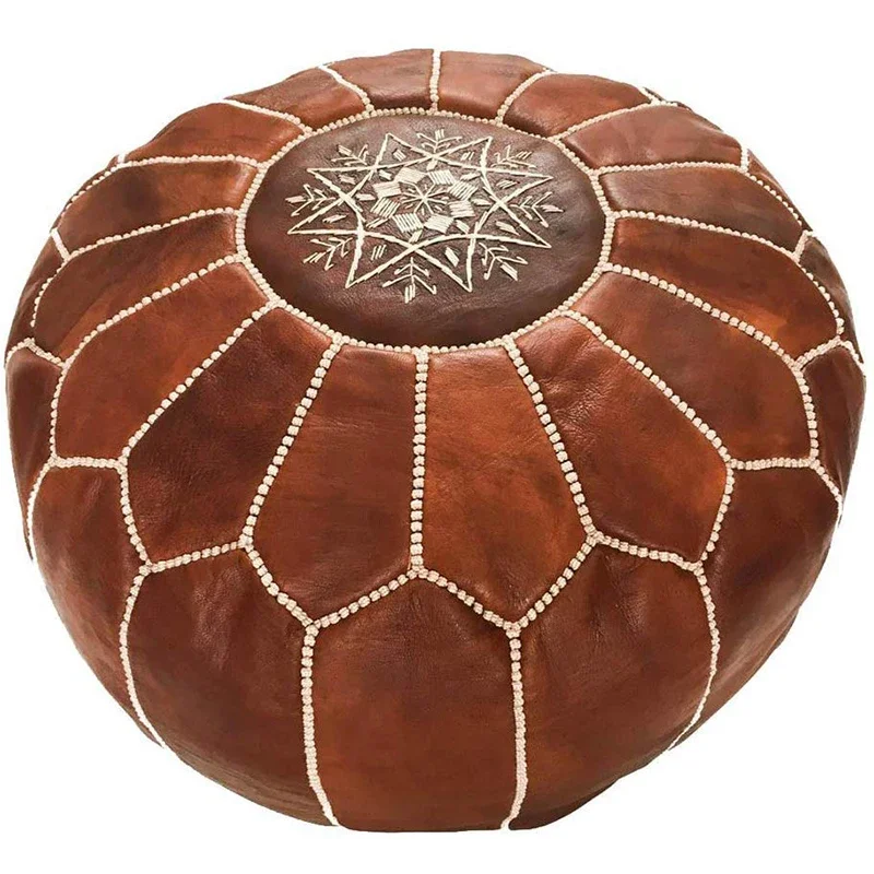 # Hot Factory Best Vintage Brown Leather Pouf Ottoman
# Hot Factory Best Vintage Brown Leather Pouf Ottoman