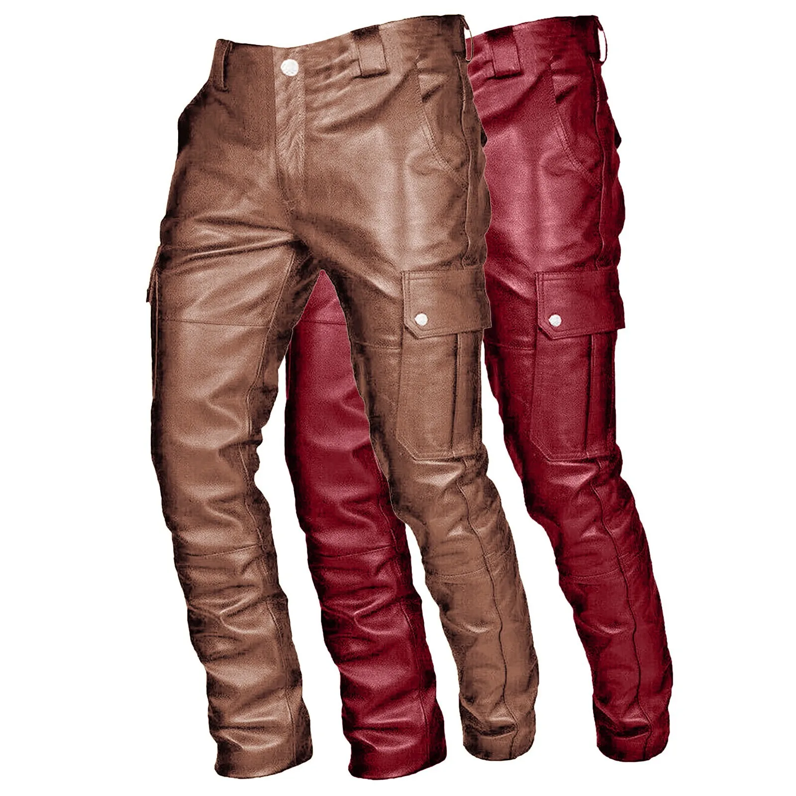 Casual Men'S Leather Pants Fashion Gothic Steampunk Trousers Hip Hop Street Wear Clothing Male Motorcycle Pant With Cargo Pocket
Casual Men'S Leather Pants Fashion Gothic Steampunk Trousers Hip Hop Street Wear Clothing Male Motorcycle Pant With Cargo Pocket