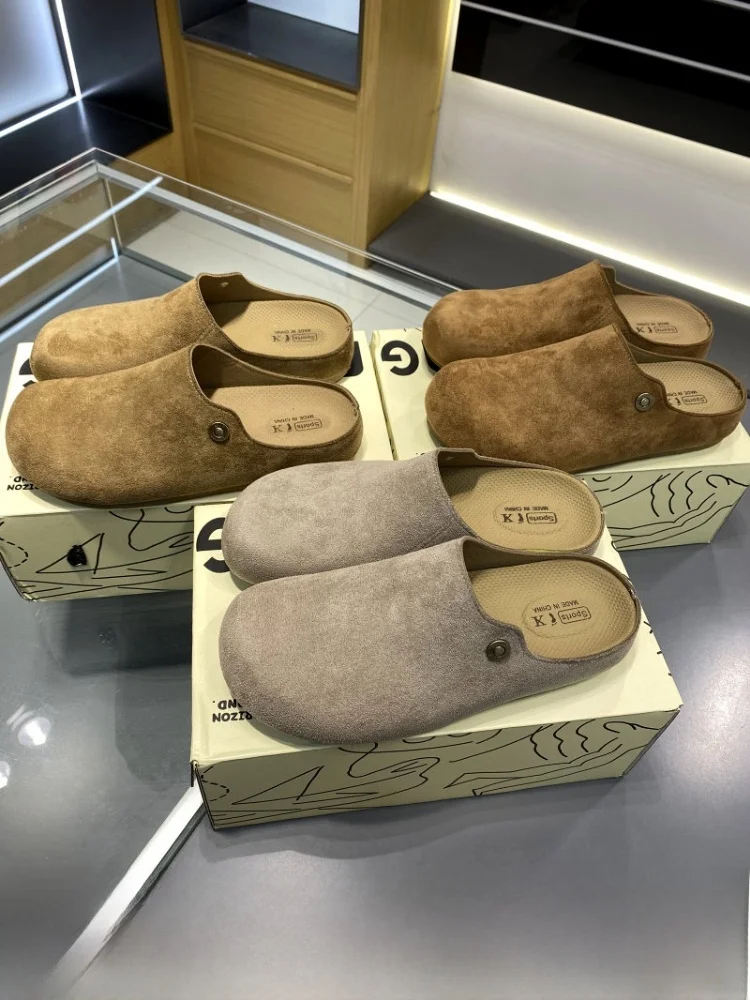 Men's Casual Slip-On Shoes Anti-Slip Shock Absorption Velvet Leather Upgraded Spring Summer Flat Footwear Fashionable Mules
Men's Casual Slip-On Shoes Anti-Slip Shock Absorption Velvet Leather Upgraded Spring Summer Flat Footwear Fashionable Mules