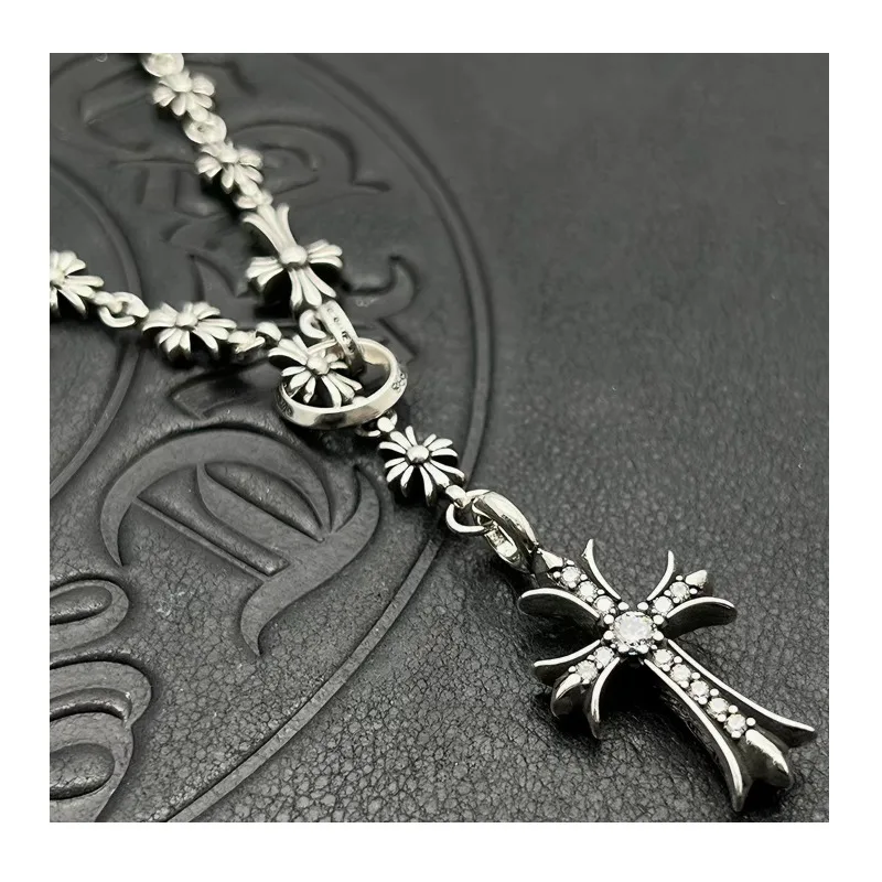 Trendy Thai Silver Retro Cross Necklace High-end Autumn and Winter Sweater Chain Jewelry Accessories Punk
Trendy Thai Silver Retro Cross Necklace High-end Autumn and Winter Sweater Chain Jewelry Accessories Punk