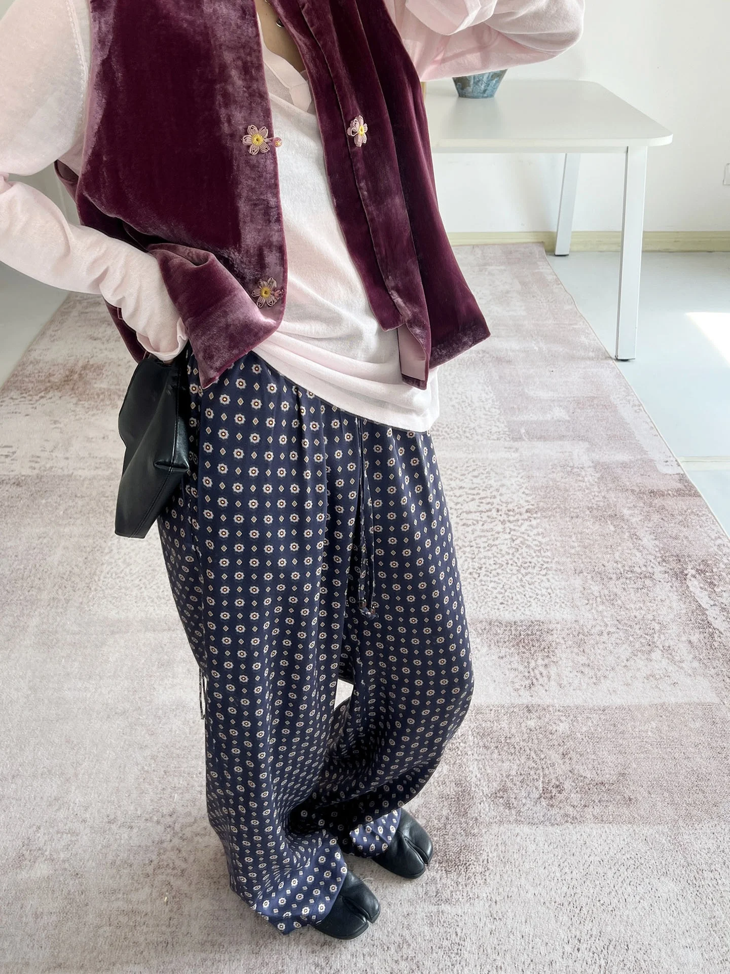 Loose Straight Leg Pants Floor-Length Casual Loose Feel Floral Pattern Elastic Waist Cotton Blend Women's Spring Summer
Loose Straight Leg Pants Floor-Length Casual Loose Feel Floral Pattern Elastic Waist Cotton Blend Women's Spring Summer