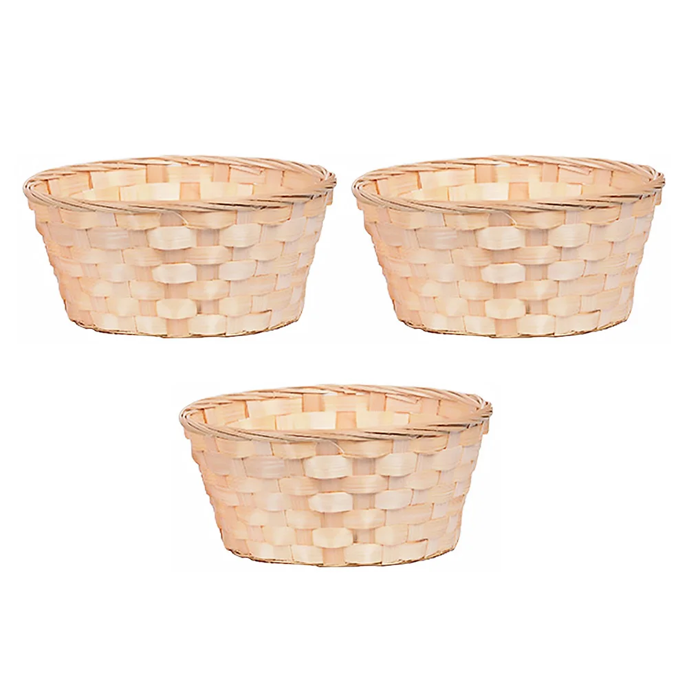 3pcs Storage Baskets Hand Woven Fruit Bread Snacks Organizer Hotel Restaurant Storage Holder Home Use Container
3pcs Storage Baskets Hand Woven Fruit Bread Snacks Organizer Hotel Restaurant Storage Holder Home Use Container
