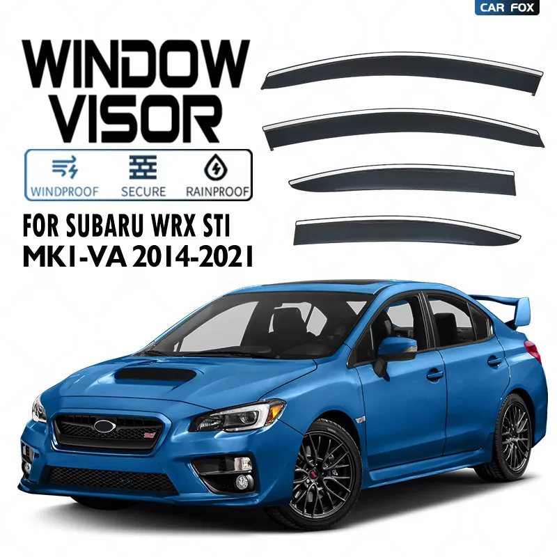4Pcs Car Window Visors For Subaru WRX STI 2014-2021 Awnings Shelters Rain Guards Weathershields Sun Rain Deflectors Accessories
4Pcs Car Window Visors For Subaru WRX STI 2014-2021 Awnings Shelters Rain Guards Weathershields Sun Rain Deflectors Accessories