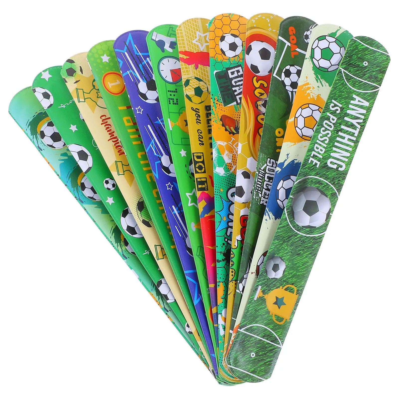 12 Pcs Bracelet Slap Bracelets Soccer Wrist for Party Cartoon Bands Iron Circle Theme Wristband Child Decorative
12 Pcs Bracelet Slap Bracelets Soccer Wrist for Party Cartoon Bands Iron Circle Theme Wristband Child Decorative