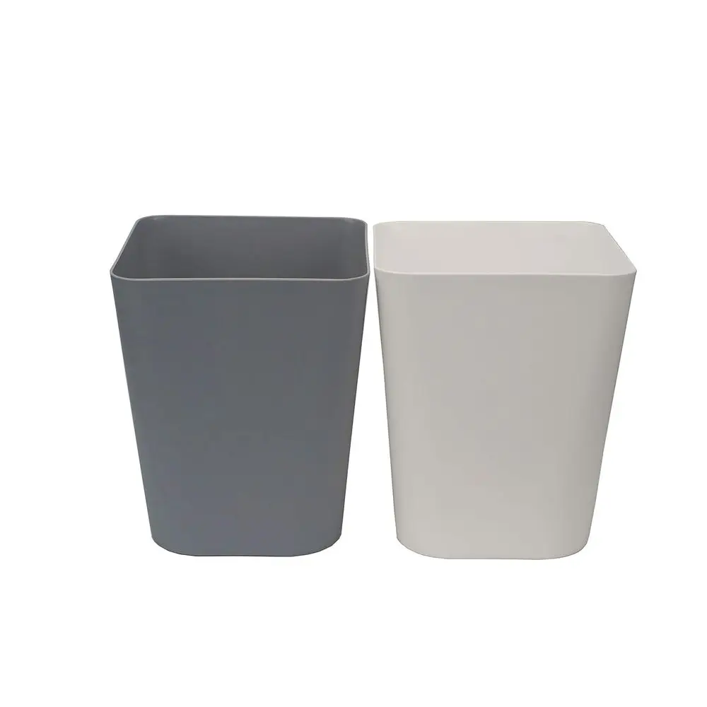 1.6 Gallon Double Pack Wastebaskets - White and Gray for Kitchen, Office, or Bathroom
1.6 Gallon Double Pack Wastebaskets - White and Gray for Kitchen, Office, or Bathroom