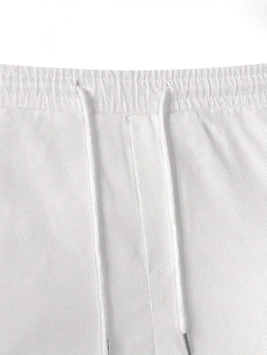 Men Casual Straight Leg Drawstring Pants White Hip Hop Baggy Sweatpants Streetwear Y2K
Men Casual Straight Leg Drawstring Pants White Hip Hop Baggy Sweatpants Streetwear Y2K