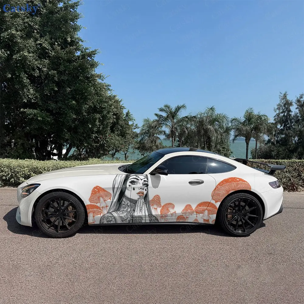 2pcs Punk Mushroom Tattooed Girl Car Side Wraps, Self-Adhesive PVC Waterproof & Scratch-Resistant Stickers, Car Accessory Gift
2pcs Punk Mushroom Tattooed Girl Car Side Wraps, Self-Adhesive PVC Waterproof & Scratch-Resistant Stickers, Car Accessory Gift