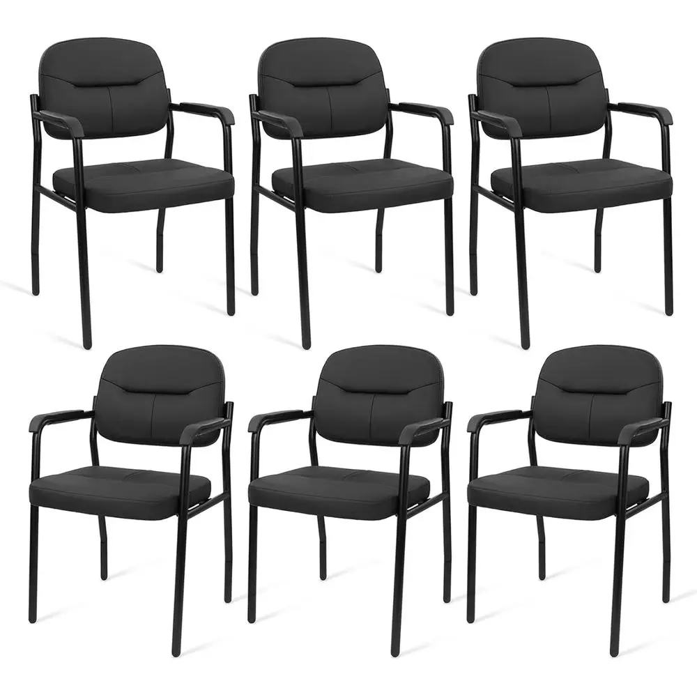 Ergonomic Office Chair Set of 6, Padded Armrests, Lumbar Support, Ideal for Conference, Lobby, School, or Study, Black
Ergonomic Office Chair Set of 6, Padded Armrests, Lumbar Support, Ideal for Conference, Lobby, School, or Study, Black