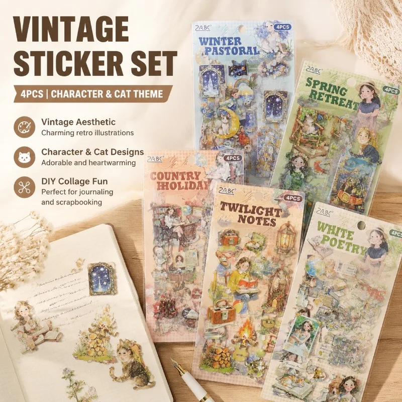 Whimsical Travel Pet Themed Sticker Collection Human Figure Scrapbook DIY Craft Supply Decorative Decal for Kids Journal Album
Whimsical Travel Pet Themed Sticker Collection Human Figure Scrapbook DIY Craft Supply Decorative Decal for Kids Journal Album