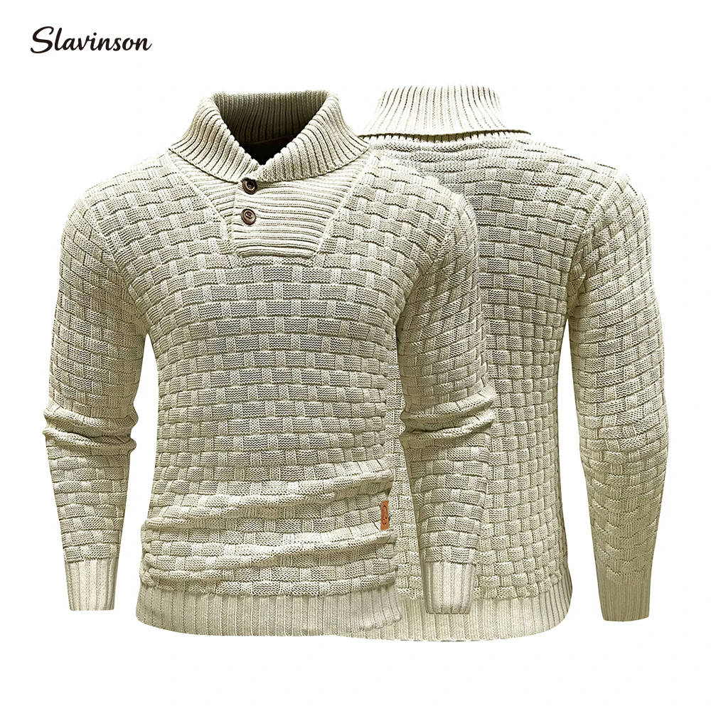 Slavinson Men’s Knitted Sweater Casual Crew Neck Warm Long Sleeve Comfortable Pullover Textured Ribbed Edge High Quality Top
Slavinson Men’s Knitted Sweater Casual Crew Neck Warm Long Sleeve Comfortable Pullover Textured Ribbed Edge High Quality Top