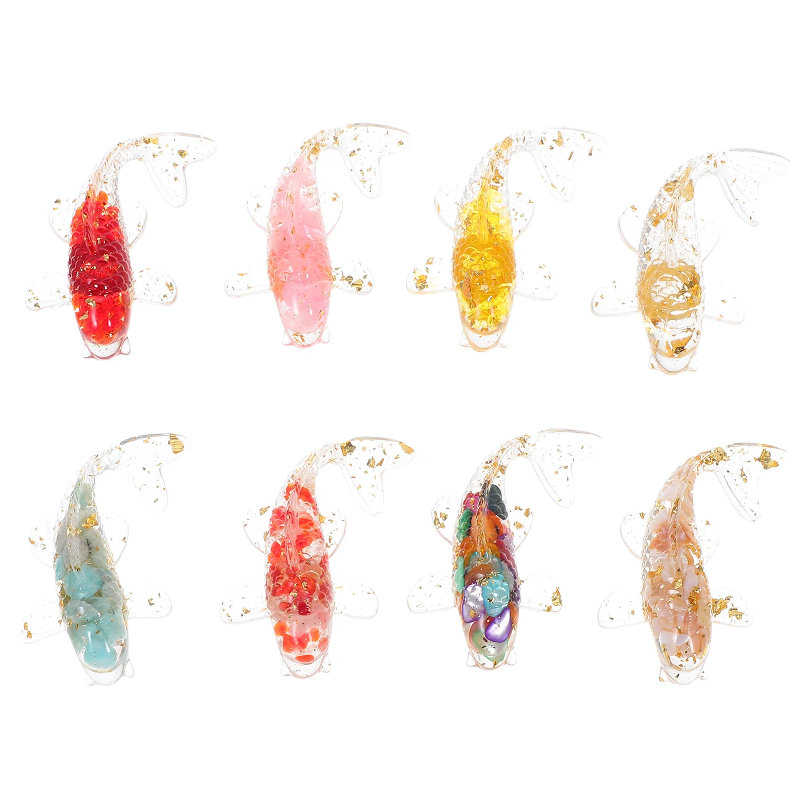 8Pcs Crystal Goldfish Ornaments Koi Fish Home Office Desk Decoration Miniature Lucky Feng Shui Display Accessories
8Pcs Crystal Goldfish Ornaments Koi Fish Home Office Desk Decoration Miniature Lucky Feng Shui Display Accessories