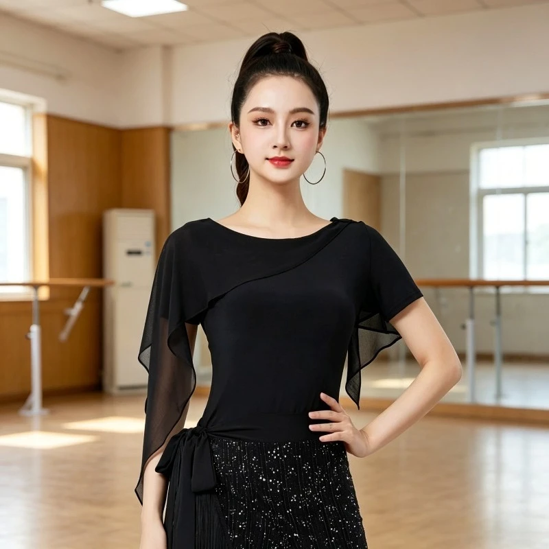 Elegant Flowing Latin Dance Top for Women Adult Modern Ballroom Samba Cha Cha Practice Performance Dance Wear
Elegant Flowing Latin Dance Top for Women Adult Modern Ballroom Samba Cha Cha Practice Performance Dance Wear