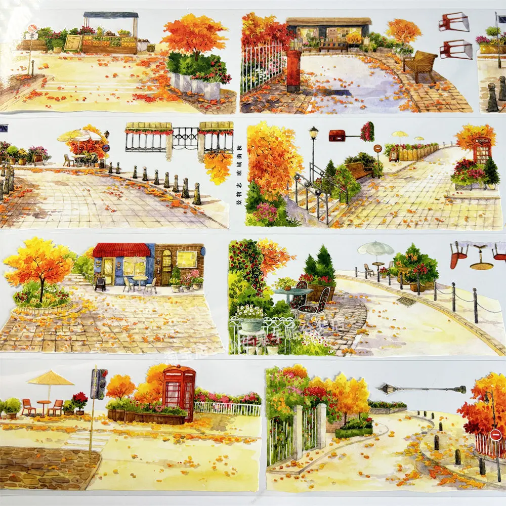 Jing Wu Zhi Autumn European City Street Maple Park Vintage Decorative Stickers for Scrapbooking Phone Case DIY Craft
Jing Wu Zhi Autumn European City Street Maple Park Vintage Decorative Stickers for Scrapbooking Phone Case DIY Craft