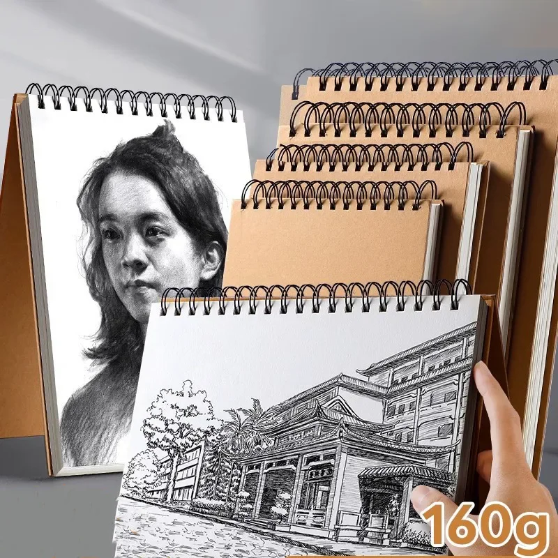 A4/8K Sketchbook 160 GSM 30 Sheets Drawing Paper Art Book for Artist Watercolor Oil Painting Stationery Students School Supplies
A4/8K Sketchbook 160 GSM 30 Sheets Drawing Paper Art Book for Artist Watercolor Oil Painting Stationery Students School Supplies