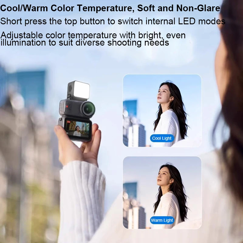 Vlogging Light Mini LED Video Light with Magnetic Quick Release for DJI Osmo Nano, Photography Fill Lighting Camera Accessories
Vlogging Light Mini LED Video Light with Magnetic Quick Release for DJI Osmo Nano, Photography Fill Lighting Camera Accessories