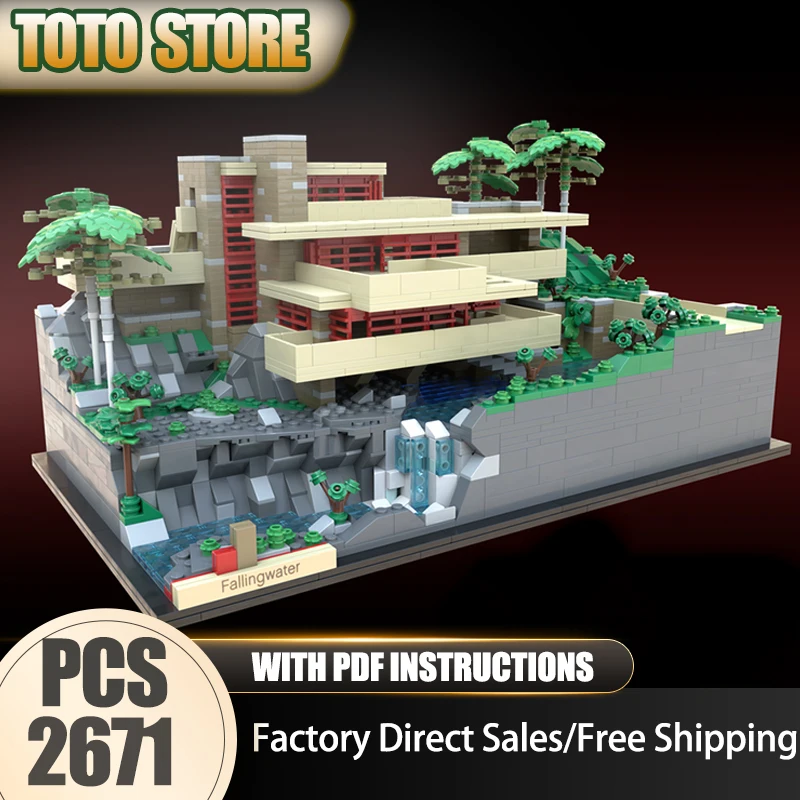 Конструктор Street View Moc: Модульные блоки Fallingwater, высококачественная модель 1:130, технологичные кирпичики для самостоятельной сборки, праздничная игрушка
Конструктор Street View Moc: Модульные блоки Fallingwater, высококачественная модель 1:130, технологичные кирпичики для самостоятельной сборки, праздничная игрушка