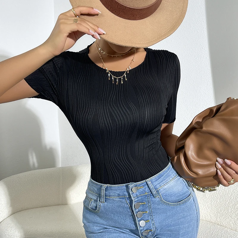 New 2000s Short Sleeve Clothes Woman Aesthetic Slim Fit Corset Bodysuit College Student Back To School Fashion Chic One Piece
New 2000s Short Sleeve Clothes Woman Aesthetic Slim Fit Corset Bodysuit College Student Back To School Fashion Chic One Piece