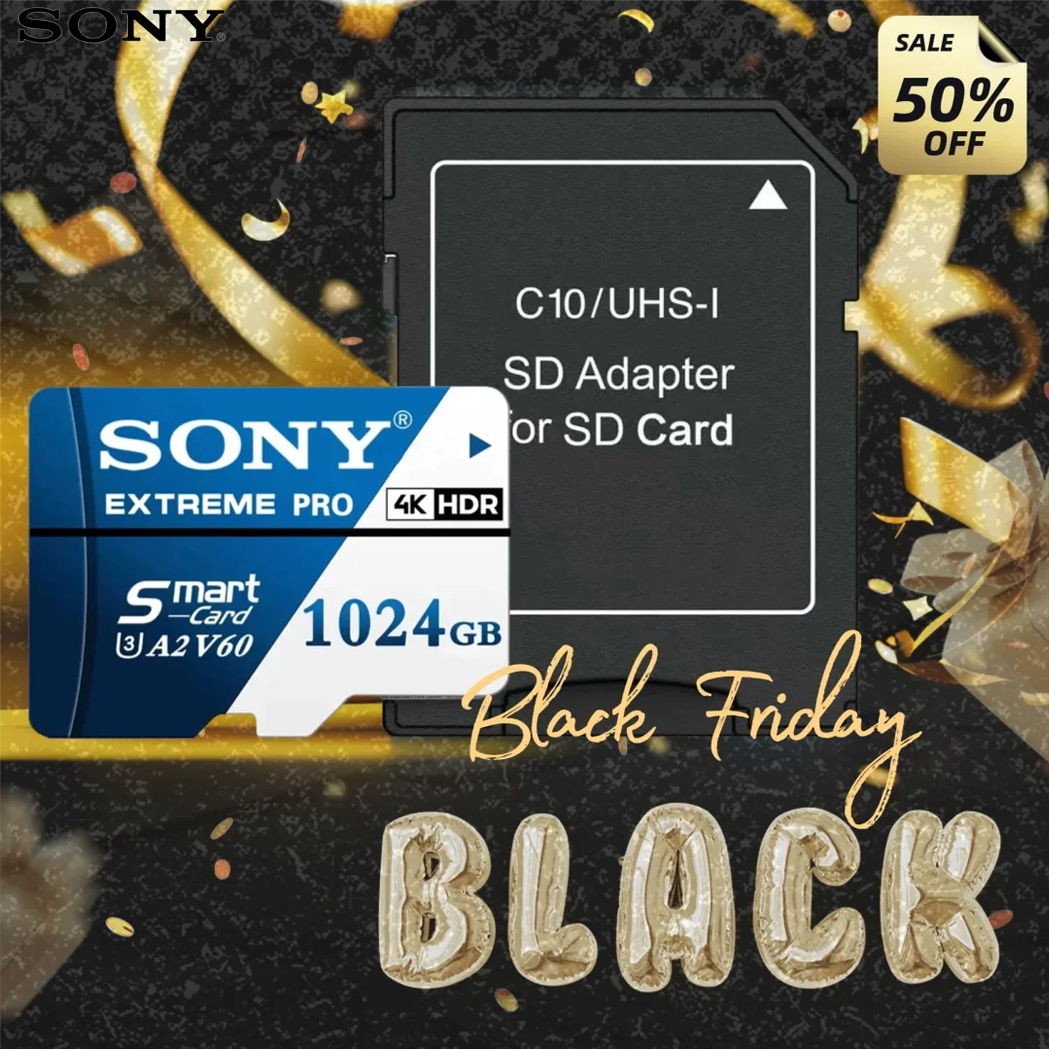 SONY Ultra Micro SD Card 128GB Memory Card 1024GB 512GB A2 U3 V60 4K Full Memory TF Flash Cards For Camera Phone PC
SONY Ultra Micro SD Card 128GB Memory Card 1024GB 512GB A2 U3 V60 4K Full Memory TF Flash Cards For Camera Phone PC