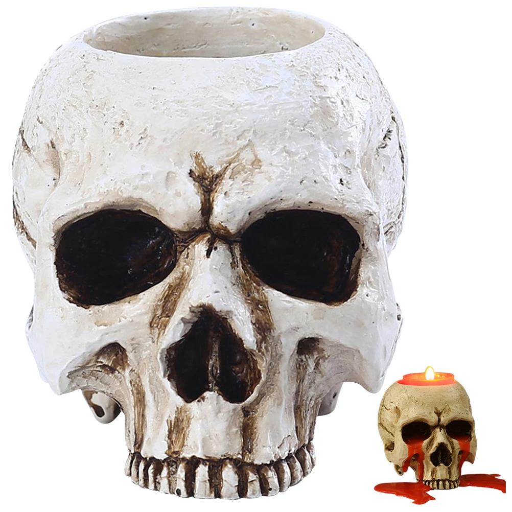 Skull Holder Gothic Resin Halloween Tealight Holders Decorative Candlestick HomeDecoration SceneSetting
Skull Holder Gothic Resin Halloween Tealight Holders Decorative Candlestick HomeDecoration SceneSetting