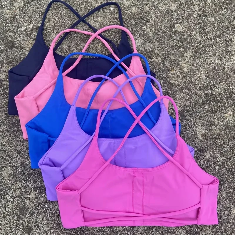 Sexy Soft Fitness Sport Bra Spaghetti Strap Cross Back Hollow Women Top Tight Gym Yoga underwear Athletic Workout With Chest Pad
Sexy Soft Fitness Sport Bra Spaghetti Strap Cross Back Hollow Women Top Tight Gym Yoga underwear Athletic Workout With Chest Pad