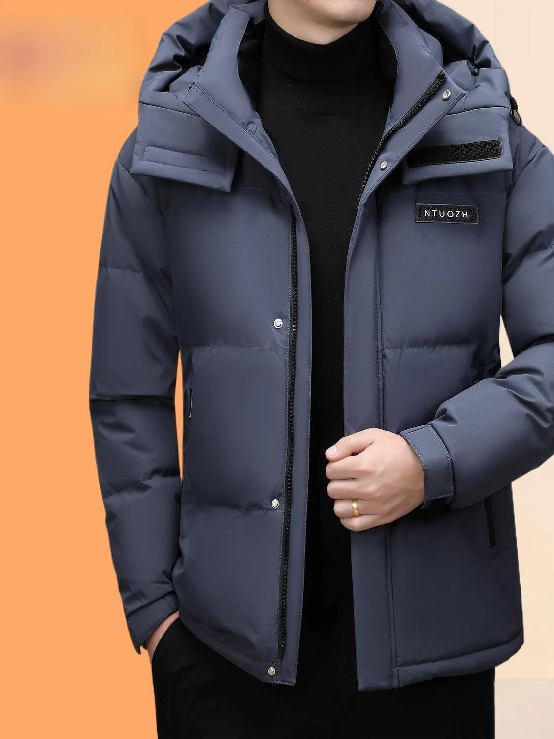 Thickened Winter down Jacket for Men Youth Slim Fit with Hat City Casual Style Polyester Fiber White Duck down Vest
Thickened Winter down Jacket for Men Youth Slim Fit with Hat City Casual Style Polyester Fiber White Duck down Vest
