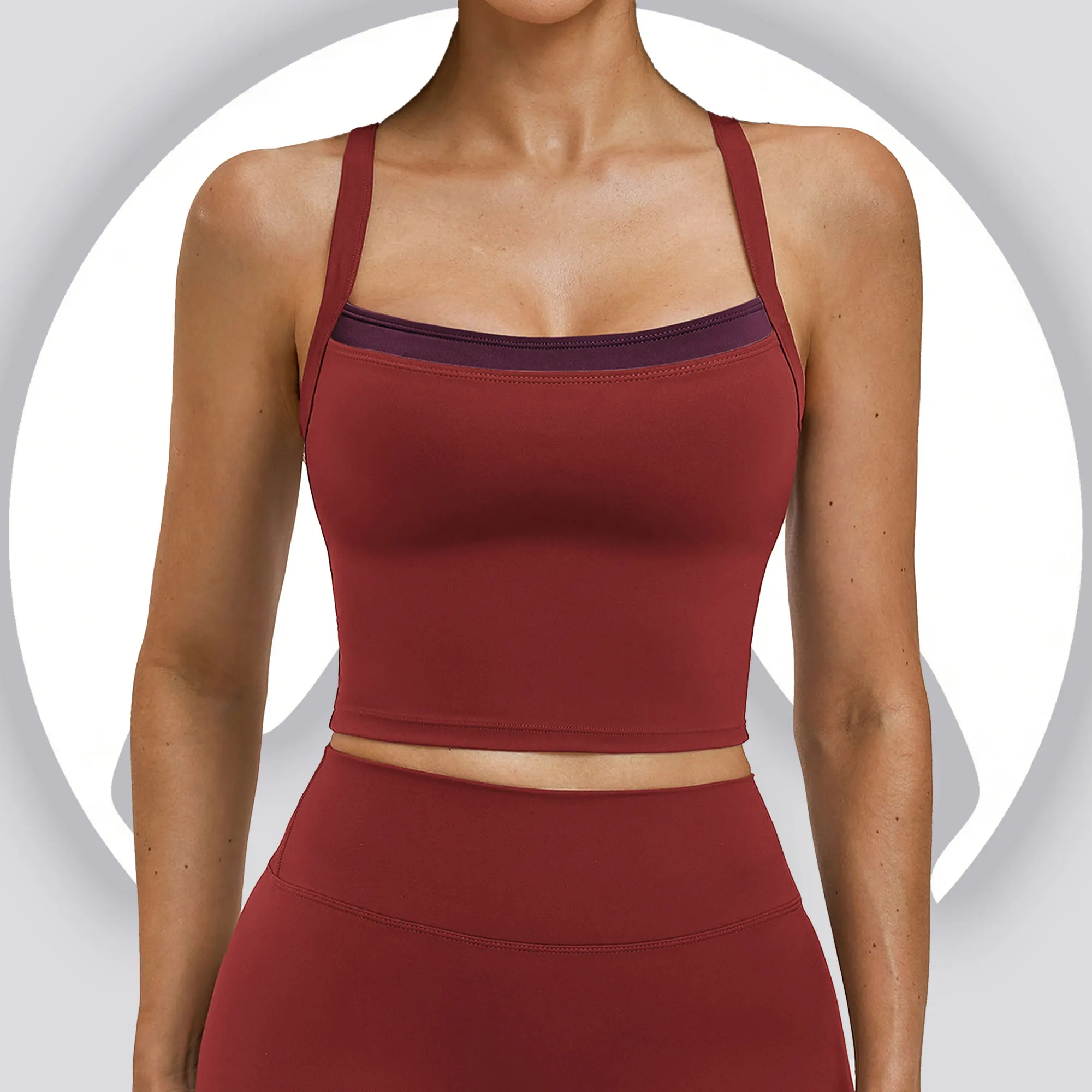 Women's Yoga Tank, False Two-Piece Contrast Colour, Cross Back Beauty Back, Sports Top For Fitness Workout Gym Exercise Running
Women's Yoga Tank, False Two-Piece Contrast Colour, Cross Back Beauty Back, Sports Top For Fitness Workout Gym Exercise Running