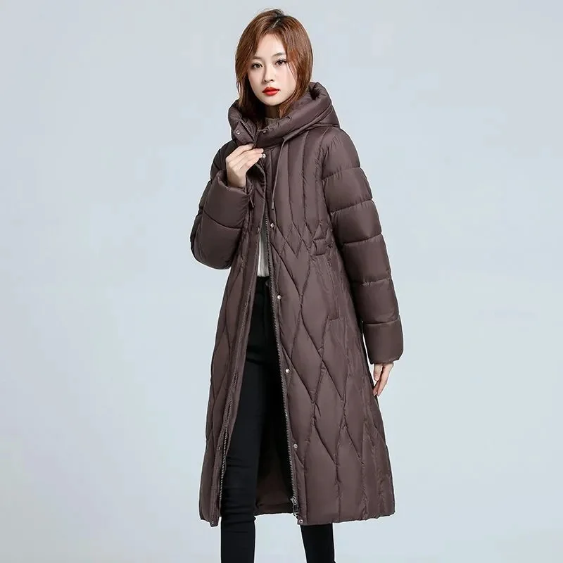 Down Cotton-Padded Jacket Female Large Size L-7XL Slim 2025 Winter New Down Coat Women Parkas Long Hooded Outerwear Fashion Tops
Down Cotton-Padded Jacket Female Large Size L-7XL Slim 2025 Winter New Down Coat Women Parkas Long Hooded Outerwear Fashion Tops