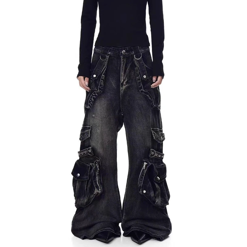 Denim Pant Women Jeans Vintage Long Cargo Pants High Waist Straight Trousers Y2k Streetwear Elegant Splice Work Casual Loose
Denim Pant Women Jeans Vintage Long Cargo Pants High Waist Straight Trousers Y2k Streetwear Elegant Splice Work Casual Loose
