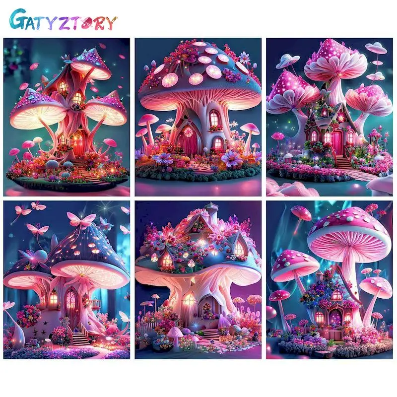 GATYZTORY Diamond Painting Mushroom House Full Round Square Drill Mosaic Landscape Handmade Gift Home Decoration
GATYZTORY Diamond Painting Mushroom House Full Round Square Drill Mosaic Landscape Handmade Gift Home Decoration