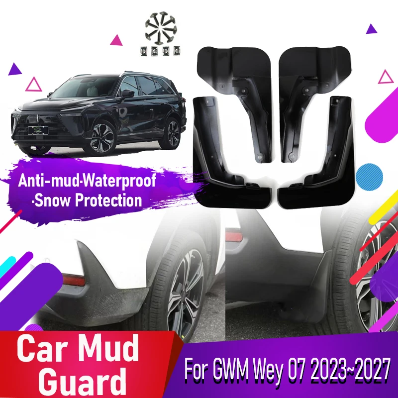 Car Mud Guard Fit For GWM Wey 07 Lanshan Blue Mountain 2023 2024 2025 2026 2027 ABS Wheel Mudguard Fender Flare Auto Accessories
Car Mud Guard Fit For GWM Wey 07 Lanshan Blue Mountain 2023 2024 2025 2026 2027 ABS Wheel Mudguard Fender Flare Auto Accessories