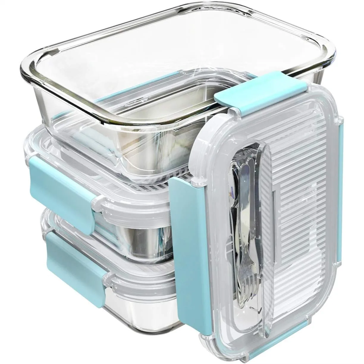 Large Glass Food Storage Containers with Locking Lids, 3-Pack 36 OZ Bento Box for Meal Prep
Large Glass Food Storage Containers with Locking Lids, 3-Pack 36 OZ Bento Box for Meal Prep