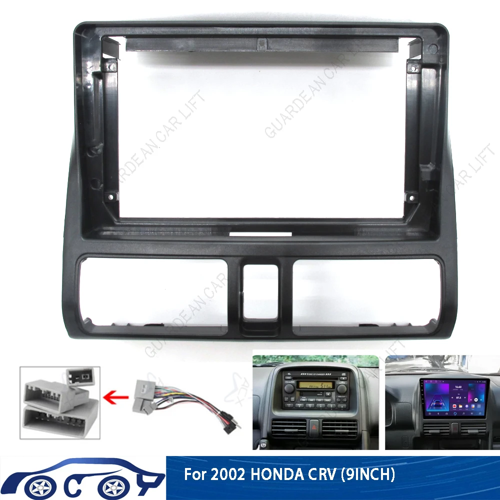 9Inch Car Radio Fascias For HONDA CRV CR-V 2001-2006 Android Stereo Frame Panel With Cable
9Inch Car Radio Fascias For HONDA CRV CR-V 2001-2006 Android Stereo Frame Panel With Cable