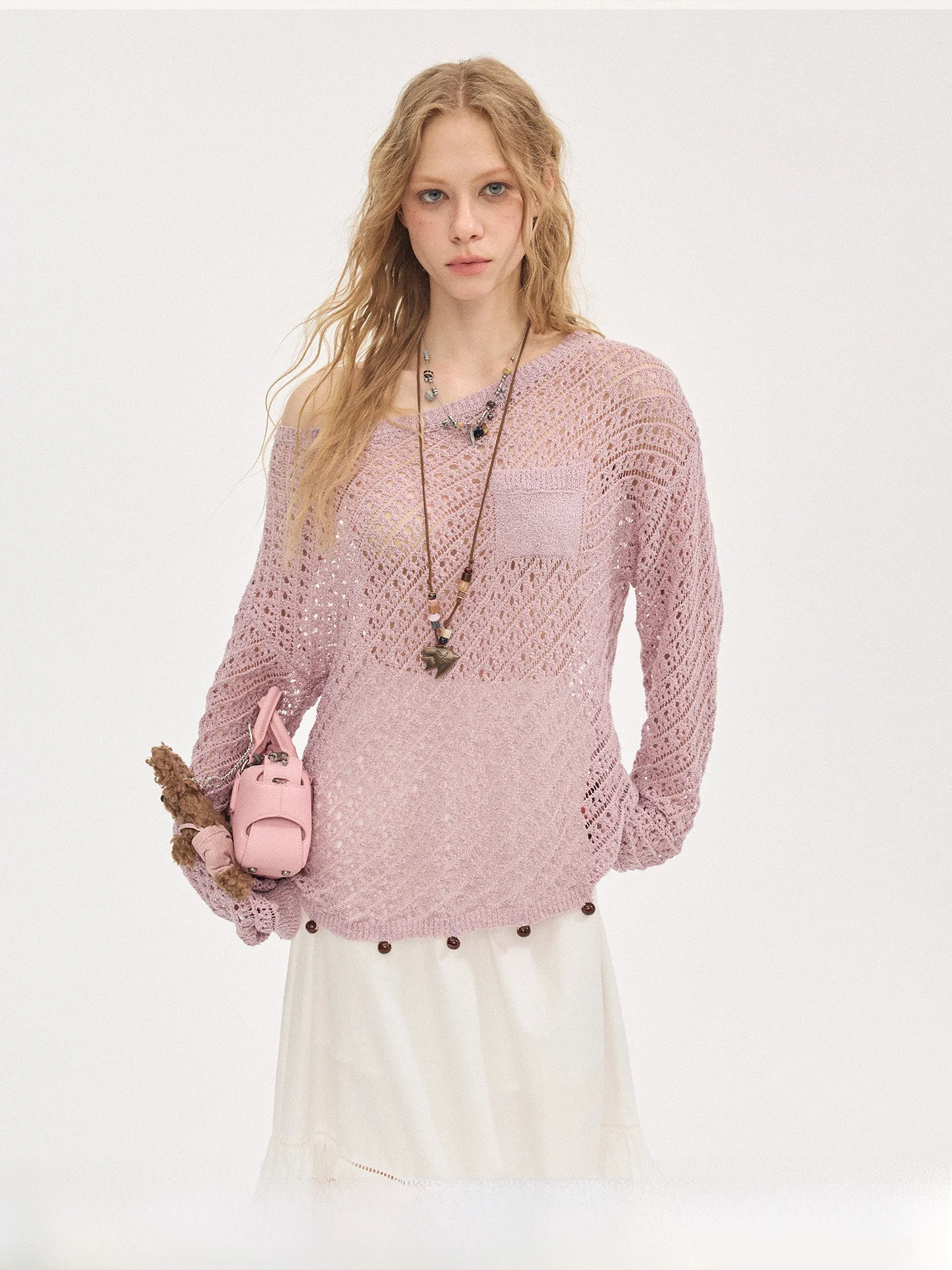 DIDDI MODA Women's Long Sleeve Knitted Top Hollow out Breathable Base Shirt Fashionable Outerwear Polyester Acrylic Fiber Ope...
DIDDI MODA Women's Long Sleeve Knitted Top Hollow out Breathable Base Shirt Fashionable Outerwear Polyester Acrylic Fiber Ope...