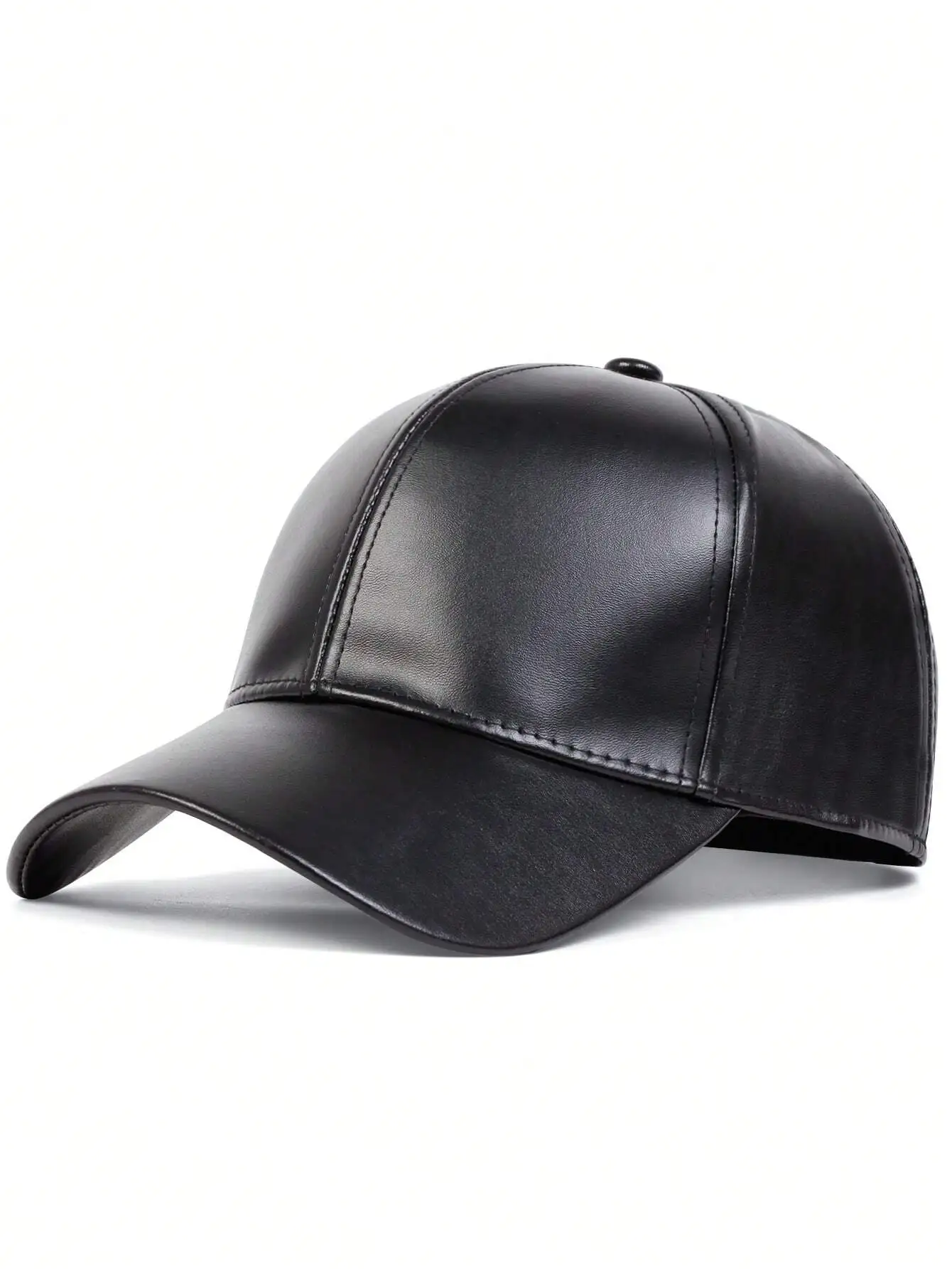 1pc Men's Solid Color PU Leather Adjustable Baseball Cap, Sun Protection Casual Hat Suitable For Spring, Autumn, Traveling, Beach, Party
1pc Men's Solid Color PU Leather Adjustable Baseball Cap, Sun Protection Casual Hat Suitable For Spring, Autumn, Traveling, Beach, Party