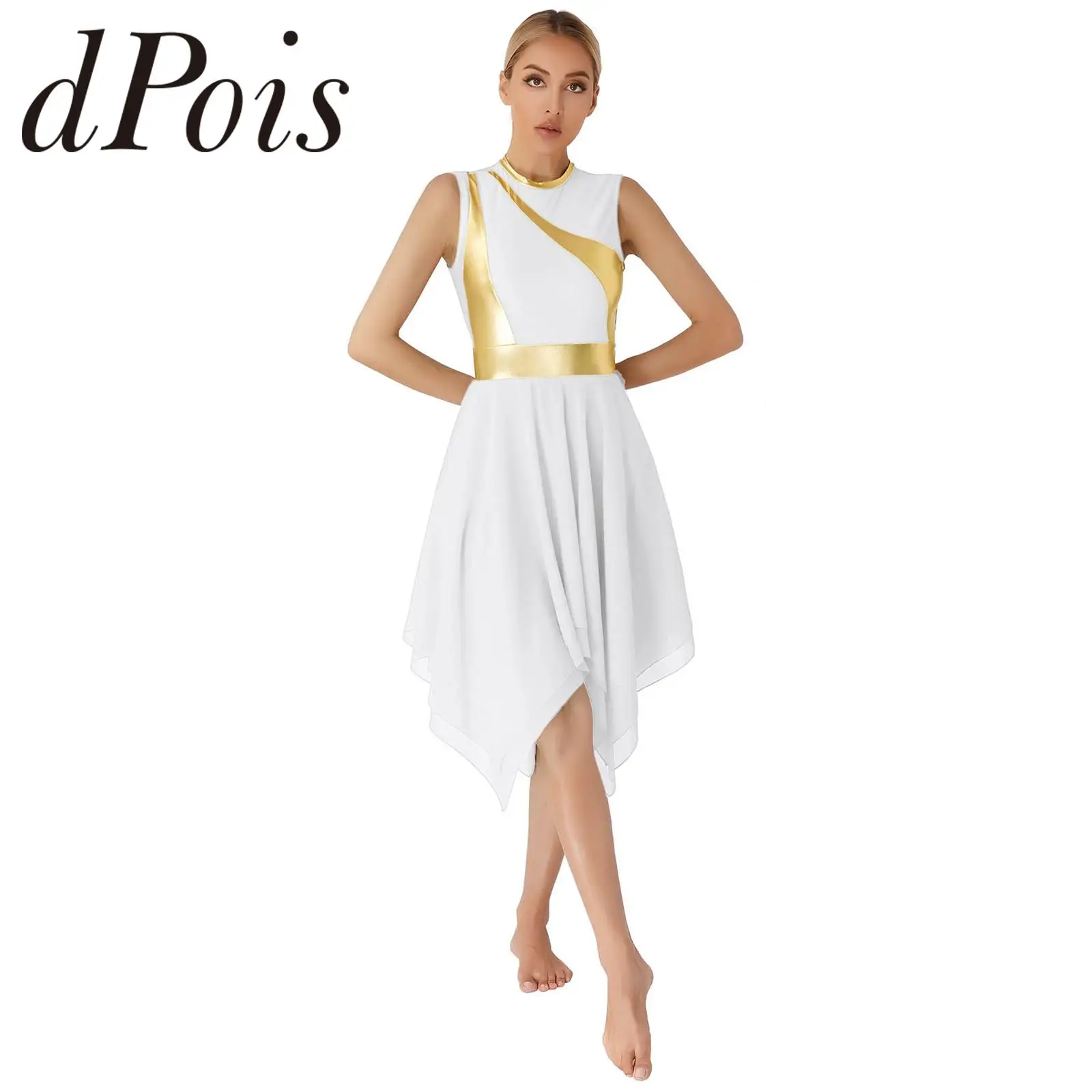 Womens Ballet Dress Gymnastics Leotard Praise Dance Sleeveless Dresses Stage Dancewear Church Worship Robe Lyrical Dance Costume
Womens Ballet Dress Gymnastics Leotard Praise Dance Sleeveless Dresses Stage Dancewear Church Worship Robe Lyrical Dance Costume