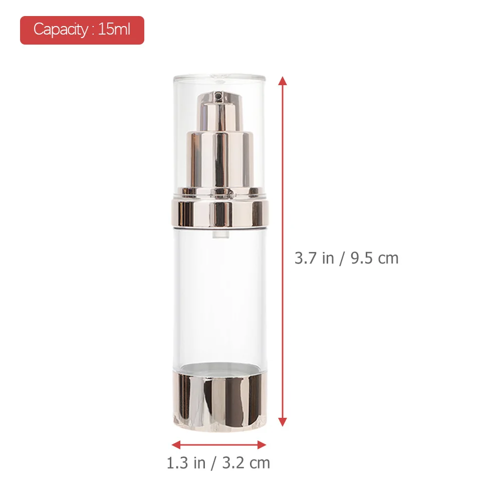 6pcs Airless Pump Refillable Empty Cream Bottles Leakproof Travel Lotion Containers Premium Sturdy Durable Design Portable 
6pcs Airless Pump Refillable Empty Cream Bottles Leakproof Travel Lotion Containers Premium Sturdy Durable Design Portable