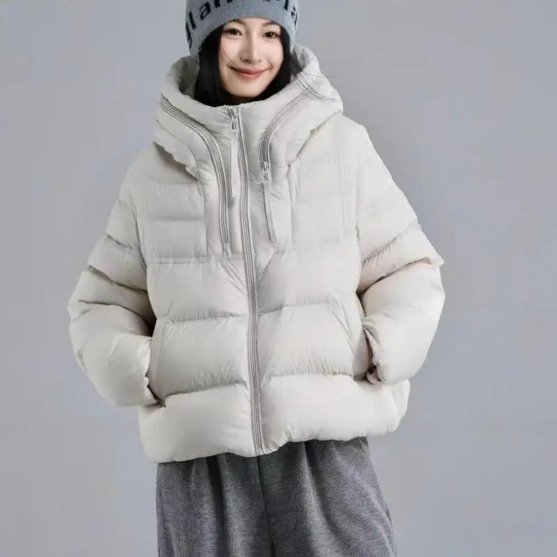 Женская зимняя новая модная свободная теплая верхняя одежда High Quali Du down Jaet Zero Prure
Женская зимняя новая модная свободная теплая верхняя одежда High Quali Du down Jaet Zero Prure