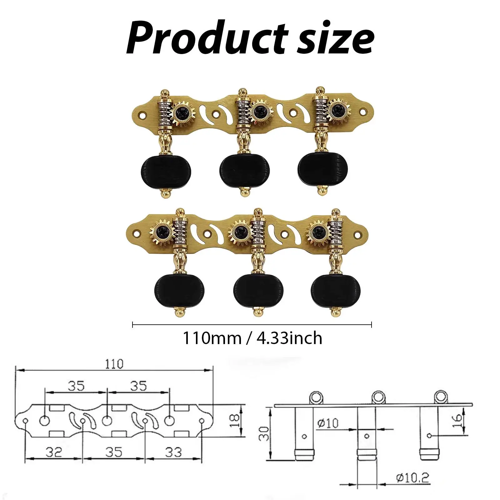 1 18 Gear Ratio Tuning Keys Replacement Metal Pegs Machine Heads for Classical Guitar Accessories Beginner Repair
1 18 Gear Ratio Tuning Keys Replacement Metal Pegs Machine Heads for Classical Guitar Accessories Beginner Repair
