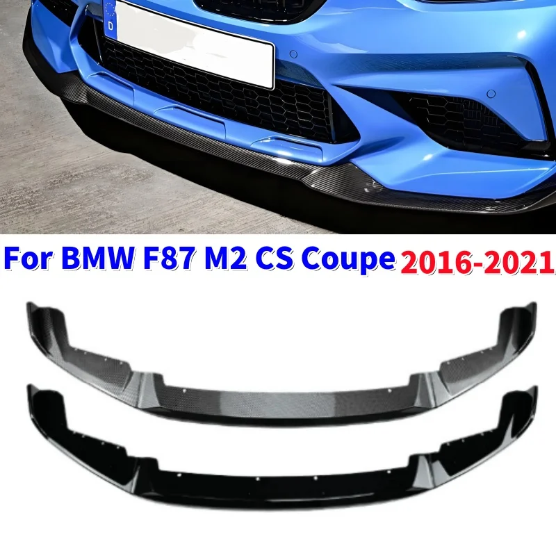 3Pcs/set Car Front Bumper Lip Diffuser Spoiler Replacement Diffuser Guard Body Kits for BMW F87 M2 CS Coupe 2016-2021
3Pcs/set Car Front Bumper Lip Diffuser Spoiler Replacement Diffuser Guard Body Kits for BMW F87 M2 CS Coupe 2016-2021