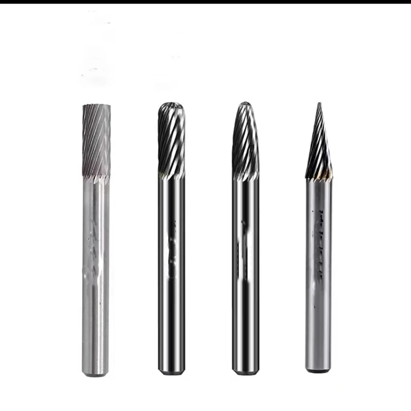 Tungsten steel rotary file with a ball groove hard alloy cylindrical milling cutter with a blade at the top3MM
Tungsten steel rotary file with a ball groove hard alloy cylindrical milling cutter with a blade at the top3MM