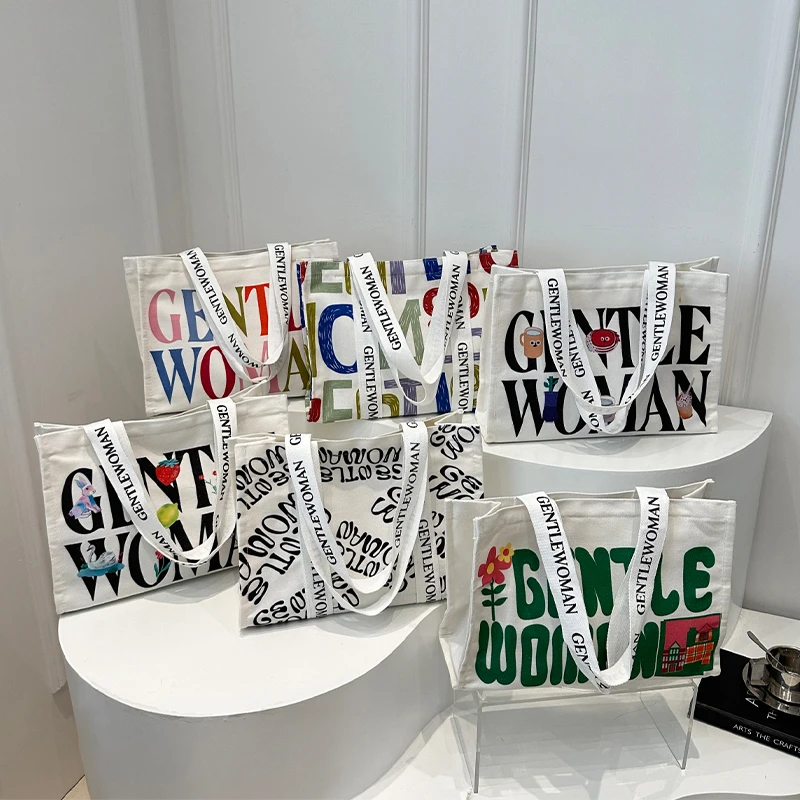 Letter Graffiti Handbag Shoulder Bag For Women Casual Canvas Tote Large Capacity Bag Female Fashion Shopping Bag Brand Bolsas
Letter Graffiti Handbag Shoulder Bag For Women Casual Canvas Tote Large Capacity Bag Female Fashion Shopping Bag Brand Bolsas