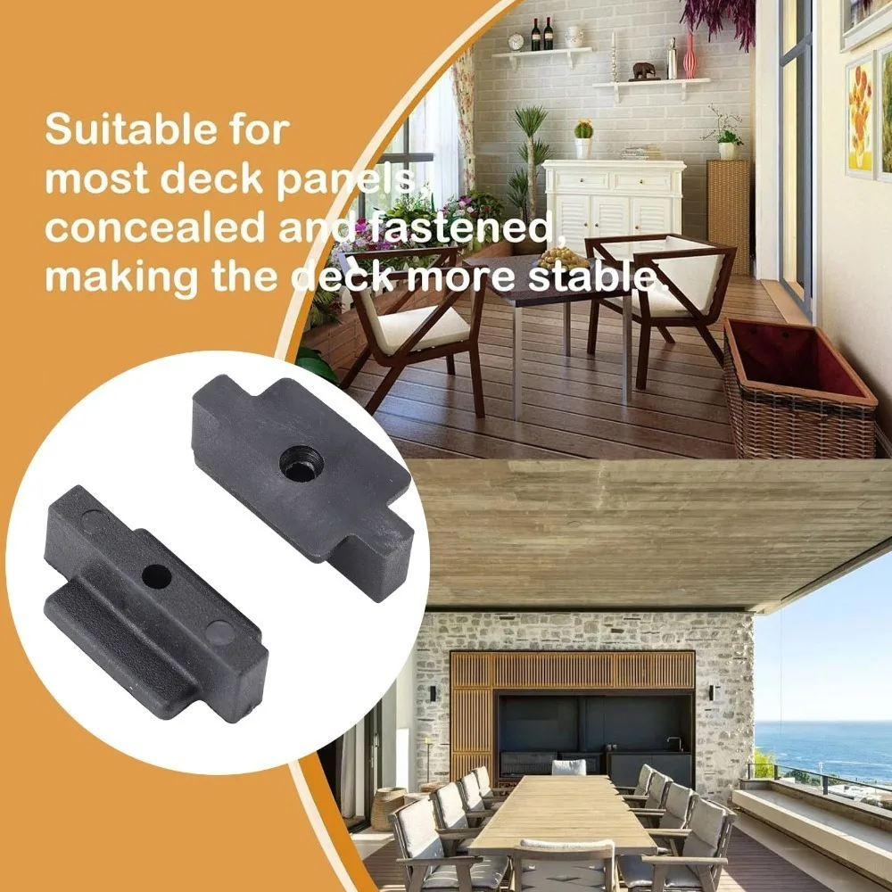 100pcs Nylon Deck Fastener Clips With Metal Screws Easy Installation Hidden Deck Fasteners Composite Decking Clips Outdoor
100pcs Nylon Deck Fastener Clips With Metal Screws Easy Installation Hidden Deck Fasteners Composite Decking Clips Outdoor